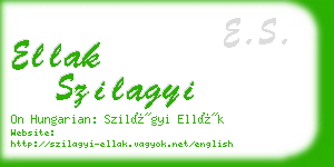 ellak szilagyi business card